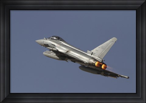Framed Eurofighter Typhoon of the italian air force Print