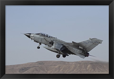 Framed Panavia Tornado of the Italian Air Force taking off Print