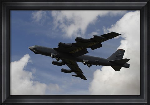 Framed B-52 Stratofortress heavy bomber of the US Air Force Print