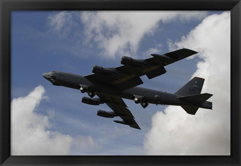 Framed B-52 Stratofortress heavy bomber of the US Air Force Print