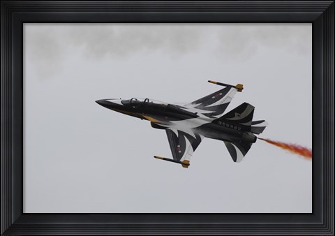 Framed T-50 Golden Eagle from the Republic of Korea Air Force Aerobatic Team Print