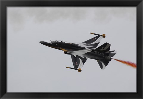 Framed T-50 Golden Eagle from the Republic of Korea Air Force Aerobatic Team Print