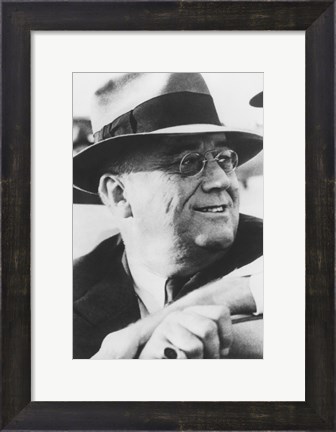 Framed President Franklin Delano Roosevelt (digitally restored) Print