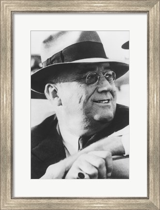 Framed President Franklin Delano Roosevelt (digitally restored) Print