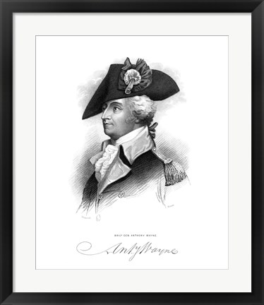 Framed General Anthony Wayne (Revolutionary War) Print