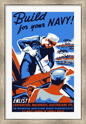 Framed Build For Your Navy! Print