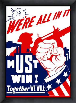 Framed We&#39;re All In It Print