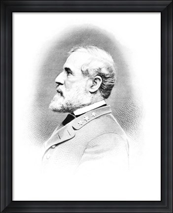 Framed General Robert E Lee (Vintage Civil War) Print