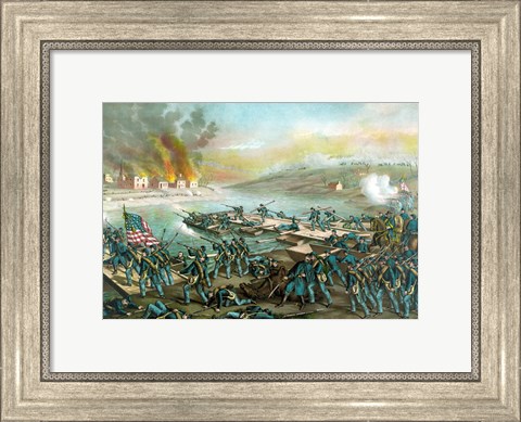 Framed Battle of Fredericksburg Print