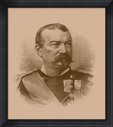 Framed General Philip Sheridan (Vintage Civil War) Print