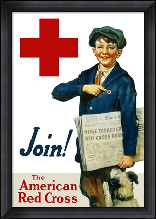 Framed Join the American Red Cross Print