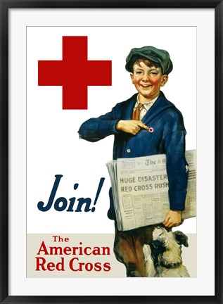 Framed Join the American Red Cross Print