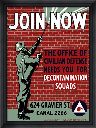 Framed Decontamination Squads - Join Now Print