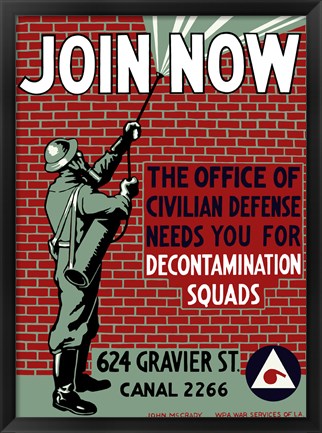 Framed Decontamination Squads - Join Now Print