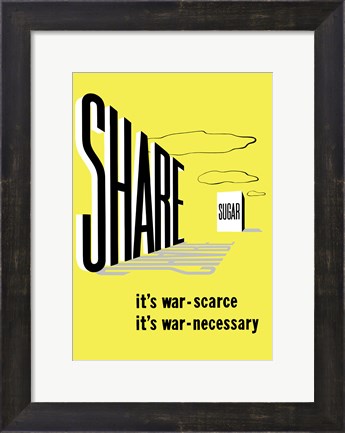 Framed Share Sugar Print