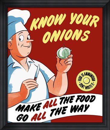 Framed Know Your Onions Print