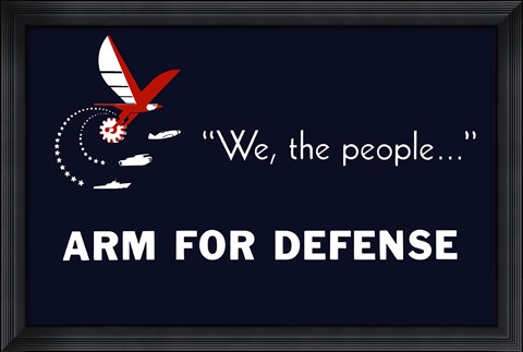 Framed We the People, Arm for Defense Print