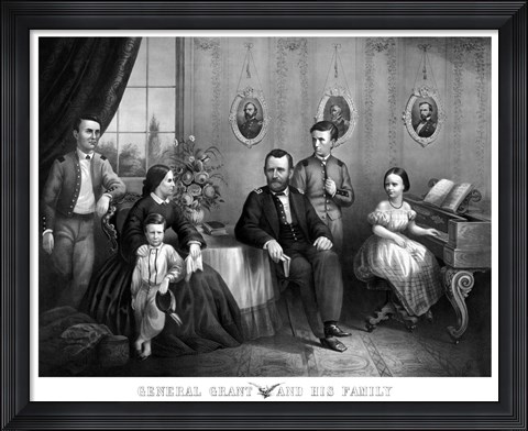 Framed General Ulysses S Grant and His Family Print
