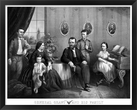 Framed General Ulysses S Grant and His Family Print