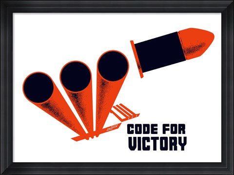 Framed Code for Victory Print