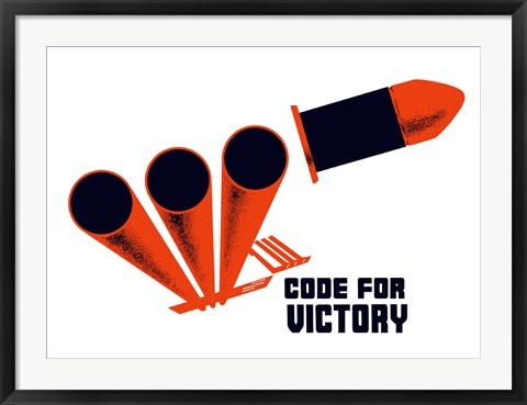 Framed Code for Victory Print