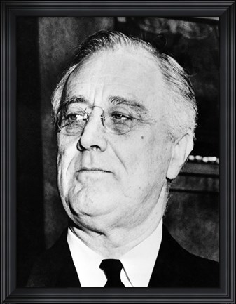 Framed President Franklin Delano Roosevelt Print