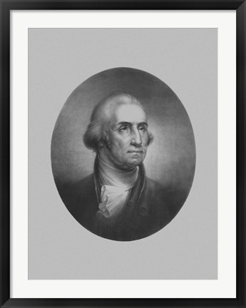 Framed President George Washington (vintage bust) Print