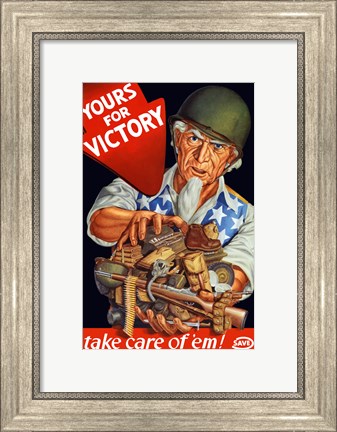 Framed Yours For Victory Print