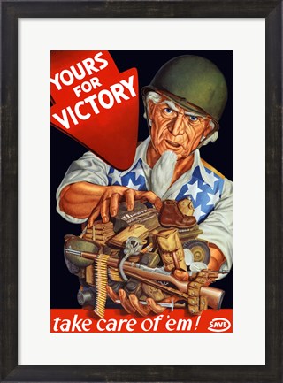 Framed Yours For Victory Print