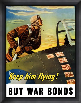 Framed Keep Him Flying Print