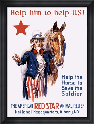 Framed Help Him Help Us Print