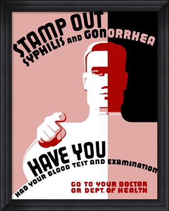 Framed Vintage WPA poster of a man pointing at the reader Print