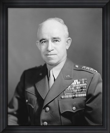 Framed General Omar Nelson Bradley (digitally restored, WWI) Print