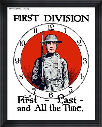 Framed First Division Print