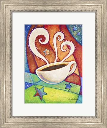Framed Five Star Coffee Print