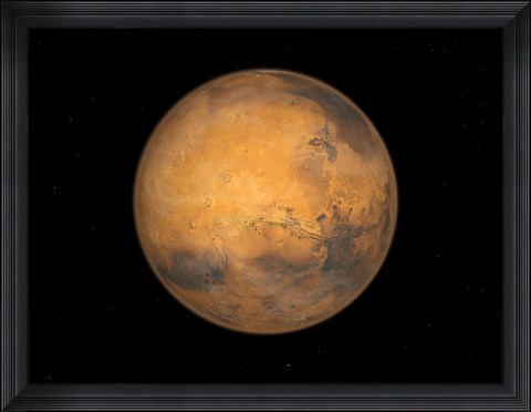 Framed Planet Mars Print