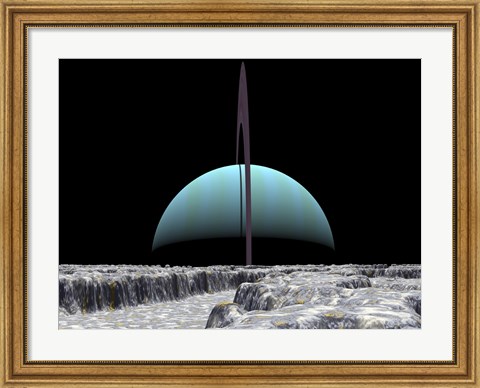 Framed Illustration of the Giant Extrasolar Planet 70 Virginis B Print