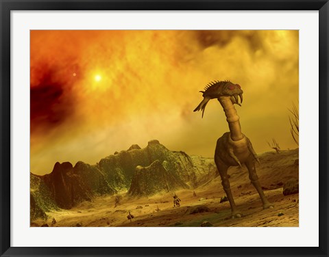 Framed Artist&#39;s Concept of an Alien Planet Print