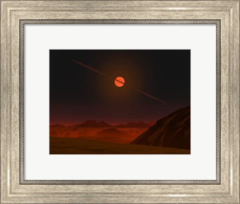 Framed View Across a Hypothetical Alien Planet Print