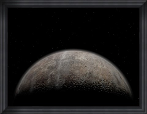 Framed Artist&#39;s concept of Pluto Print