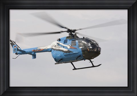Framed Bolkow Bo-105 Liaison Helicopter of the German Army Print