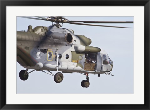 Framed Czech Air Force Mi-171 Print