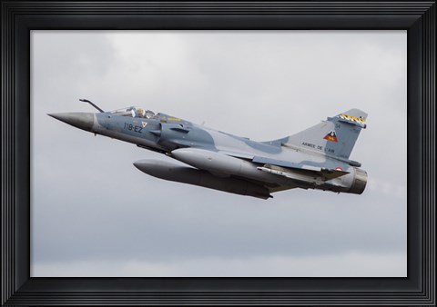Framed French Air Force Mirage 2000C Fighter Jet Print