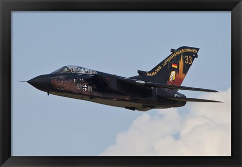 Framed German Air Force Tornado aircraft Print