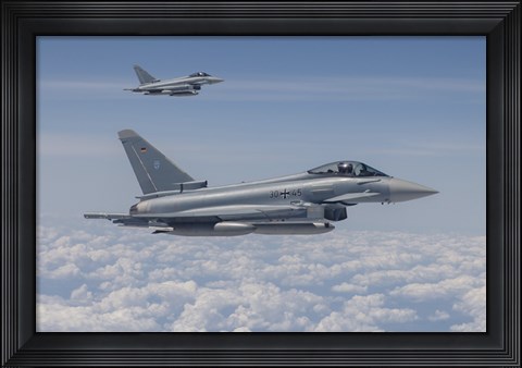 Framed German Eurofighter Typhoon Jets Print