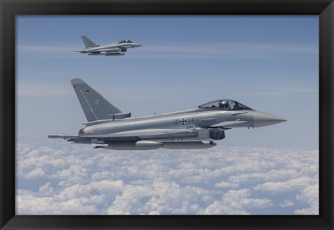 Framed German Eurofighter Typhoon Jets Print