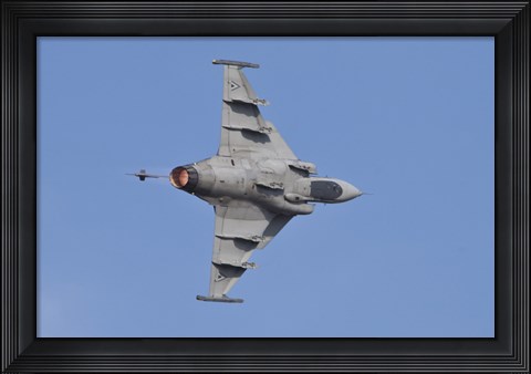 Framed Hungarian Air Force Saab JAS-39 Gripen Print