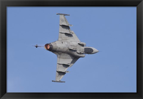 Framed Hungarian Air Force Saab JAS-39 Gripen Print