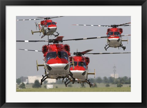 Framed Indian Air Force Dhruv Helicopters Print