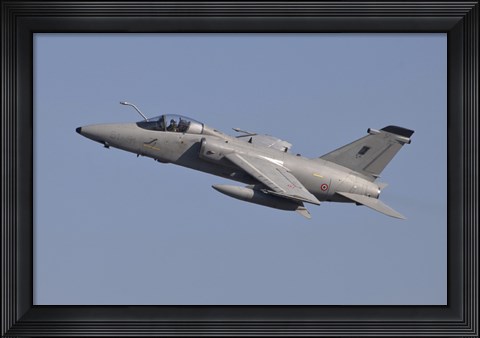 Framed Italian Air Force AMX Aircraft Taking Off Print